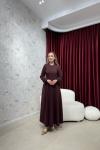 BBC ALİNA ELBİSE - BORDO