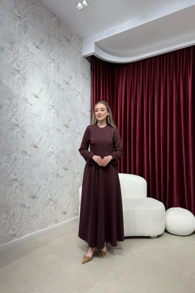 BBC ALİNA ELBİSE - BORDO