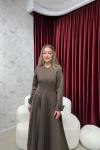 BBC ALİNA ELBİSE - KAHVE