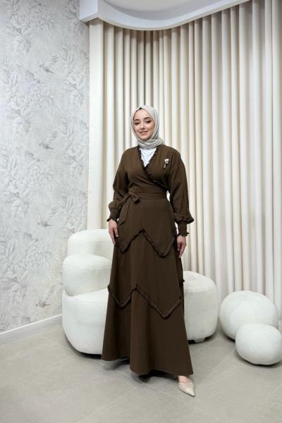 BBC AMARA ELBİSE - KAHVE