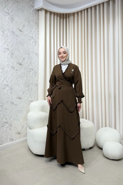 BBC AMARA ELBİSE - KAHVE