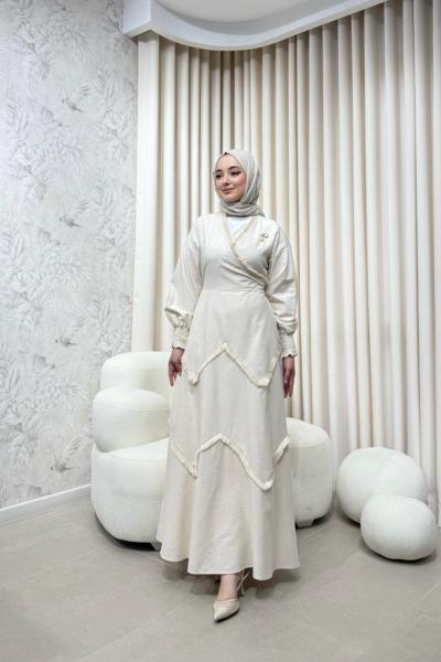 BBC AMARA ELBİSE - BEJ