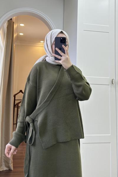 BBC ANVELOP TRİKO ELBİSE - HAKİ