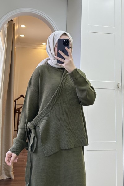 BBC ANVELOP TRİKO ELBİSE - HAKİ