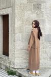 Bbc Anvelop Triko Elbise - Camel