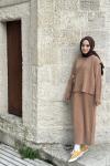 Bbc Anvelop Triko Elbise - Camel