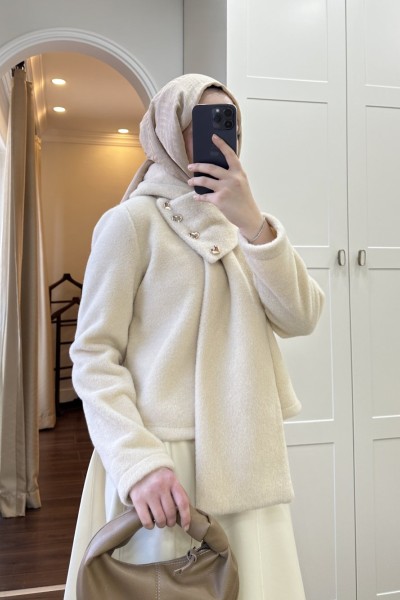 BBC ATKILI KAŞE CEKET - EKRU