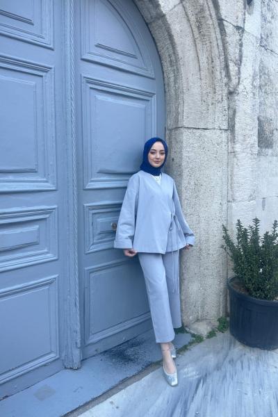 BBC BAĞLAMA DETAYLI TAKIM - GRİ