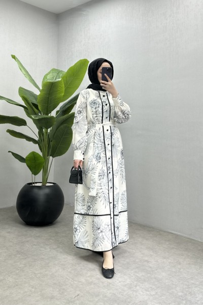 BBC BAHRE KETEN ELBİSE - SİYAH