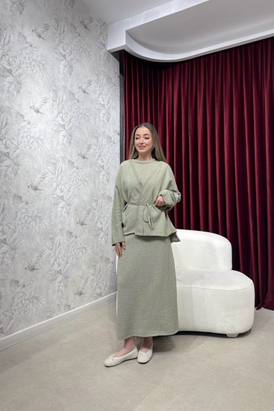 BBC BARNEY HIRKALI ELBİSE - YEŞİL