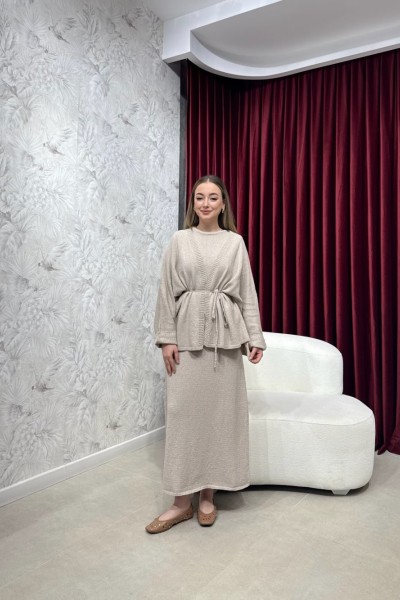 BBC BARNEY HIRKALI ELBİSE - VİZON