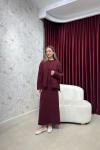 BBC BARNEY HIRKALI ELBİSE - BORDO