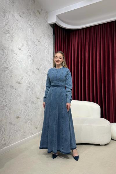 BBC BEAUTY ELBİSE - MAVİ