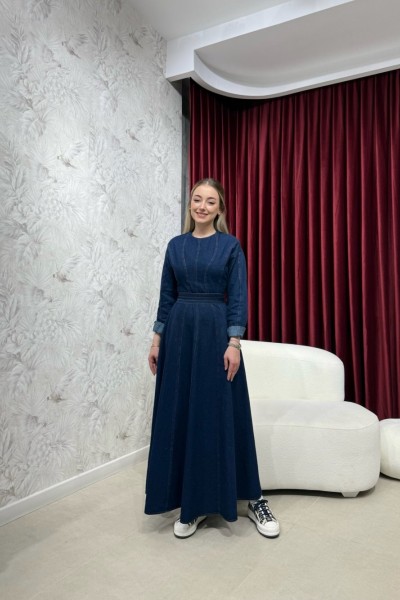 BBC BEAUTY ELBİSE - LACİVERT