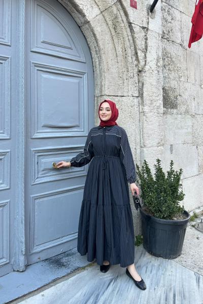 BBC BELLA ELBİSE - SİYAH