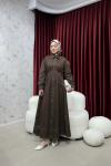 BBC BELLE ELBİSE - KAHVE