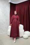 BBC BELLE ELBİSE- BORDO
