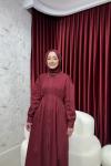 BBC BELLE ELBİSE- BORDO