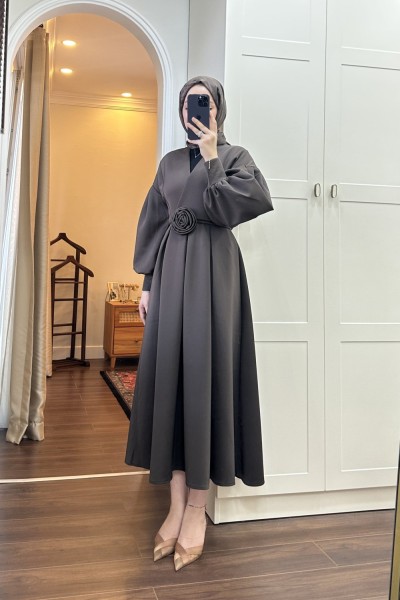 BBC BENOİT ELBİSE - KAHVERENGİ