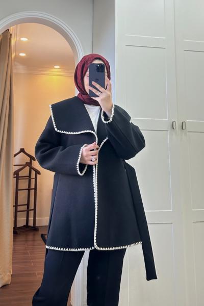 BBC BİYELİ KAŞE KABAN - SİYAH