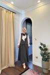 BBC BROŞ YELEKLİ TAKIM - GRİ