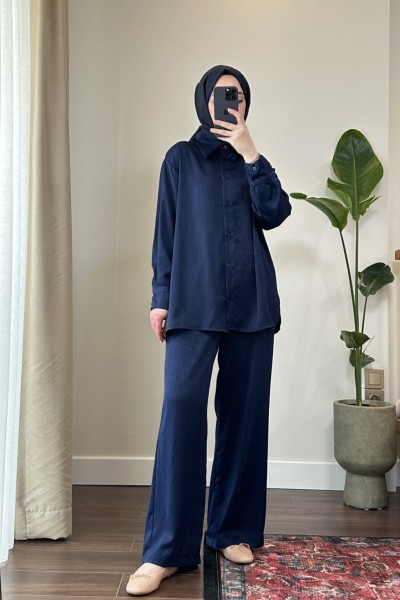 Bbc Calina Saten Takım - Lacivert