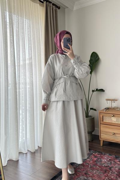 BBC CANES ETEKLİ TAKIM - GRİ