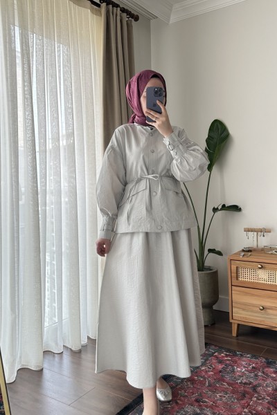 BBC CANES ETEKLİ TAKIM - GRİ