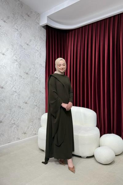 BBC CHRISTINA ELBİSE - KAHVE