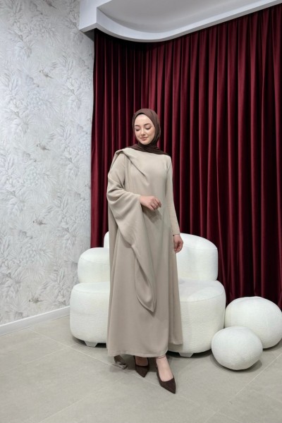 BBC CHRISTINA ELBİSE - BEJ