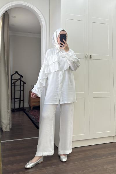 BBC CINDY PANTOLONLU TAKIM - BEYAZ