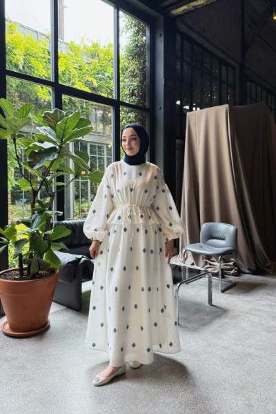 BBC CORA ELBİSE - LACİVERT