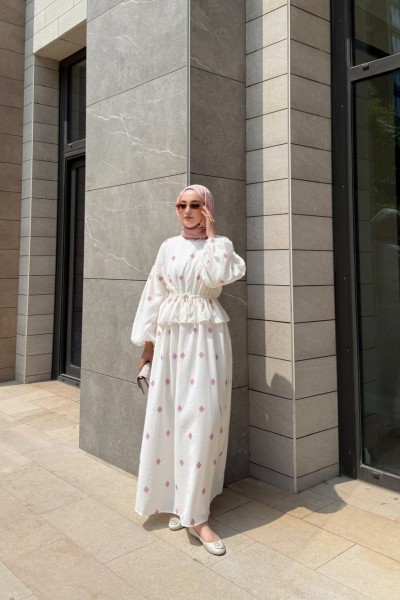 BBC CORA ELBİSE - PEMBE