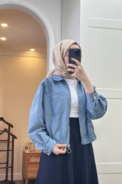 BBC CROP CEKET - MAVİ