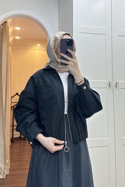 BBC CROP CEKET - SİYAH