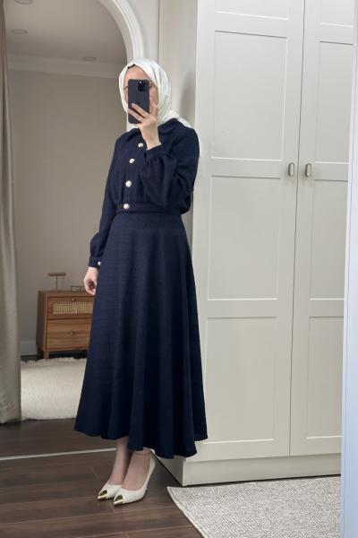 Bbc Crop Etekli Takım - Lacivert