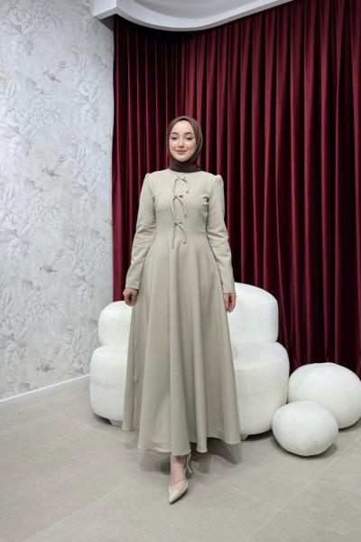 BBC DAİSY ELBİSE - BEJ