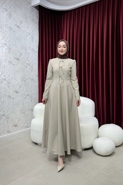 BBC DAİSY ELBİSE - BEJ