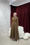 BBC DAİSY ELBİSE - KAHVE