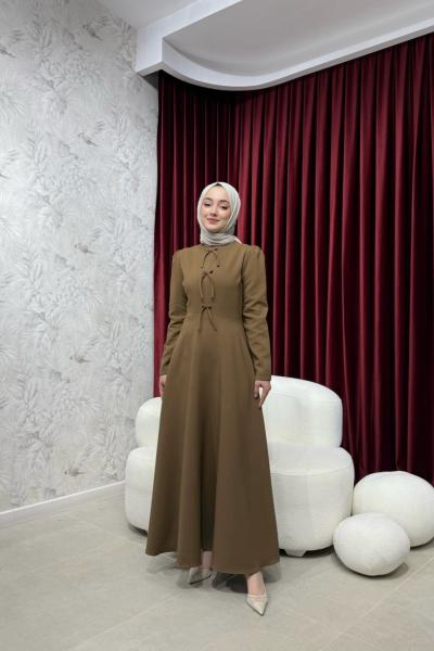 BBC DAİSY ELBİSE - KAHVE