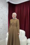 BBC DAİSY ELBİSE - KAHVE