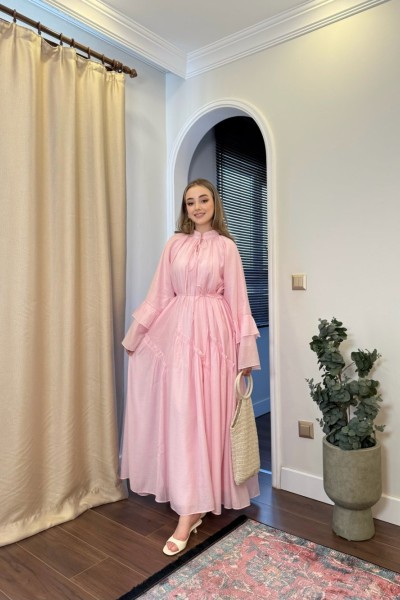 BBC DARELL ELBİSE - PEMBE