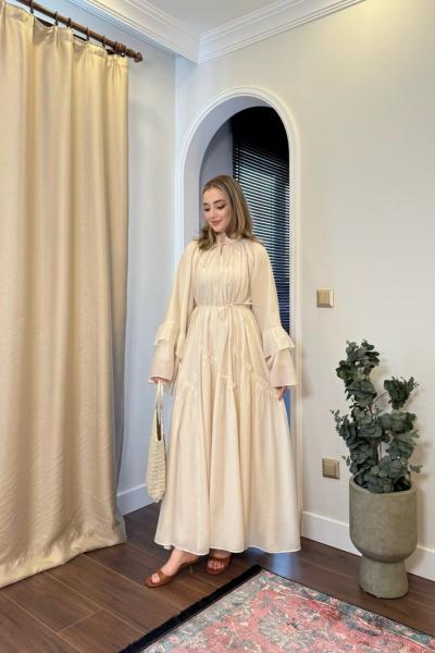 BBC DARELL ELBİSE - KREM