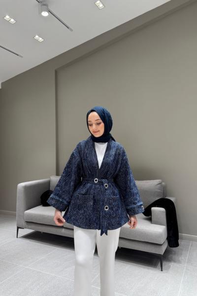 BBC DENİM KİMONO - LACİVERT