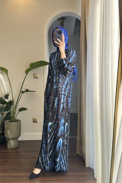 Bbc Dijital Baskılı Bürümcük Elbise - Saks