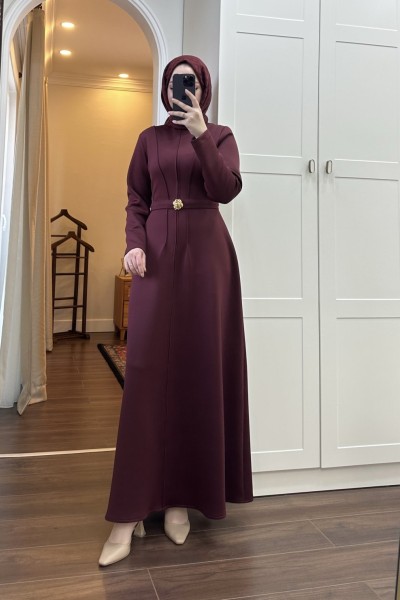 BBC DORA ELBİSE - BORDO