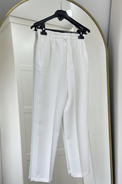 Bbc Double Kumaş Pantolon - Beyaz