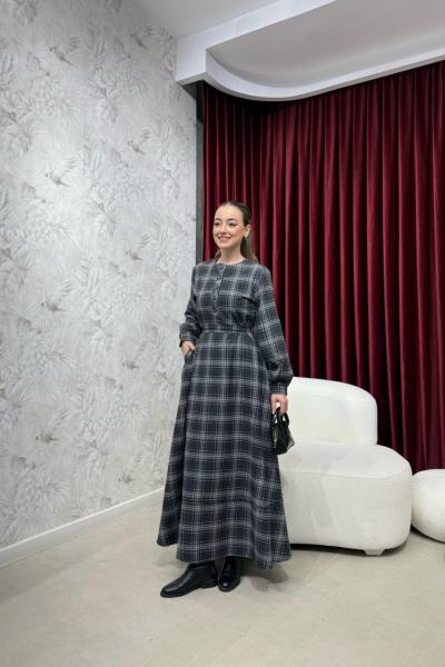 BBC EKOSE ELBİSE - SİYAH