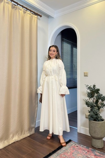 BBC ELEANOR ELBİSE - EKRU