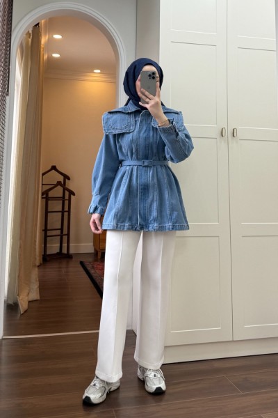 BBC ELİZA TASARIM CEKET - AÇIK MAVİ